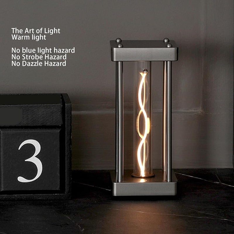 Column Shape Touch Control LED Desk Lamp Warm Light for Bedroom Living Room Battery Included - Image 3